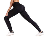 Act Wear Yoga Workout & Running Leggings - Black