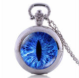 Superb Cat Eye Pocket Watch Necklace