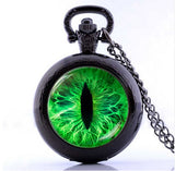 Superb Cat Eye Pocket Watch Necklace
