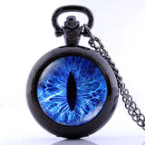 Superb Cat Eye Pocket Watch Necklace