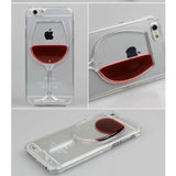 iPhone Tranparent Wine Style Hard Cover Case