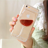Get This FREE iPhone Tranparent Wine Hard Cover Case