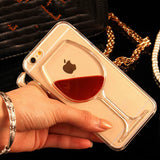 Get This FREE iPhone Tranparent Wine Hard Cover Case